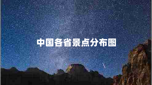 中國各省景點分布圖