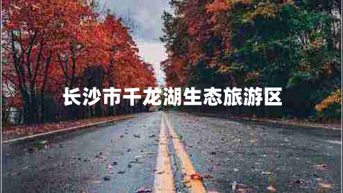 長沙市千龍湖生態(tài)旅游區(qū)