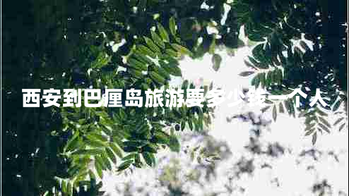 西安到巴厘島旅游要多少錢一個(gè)人
