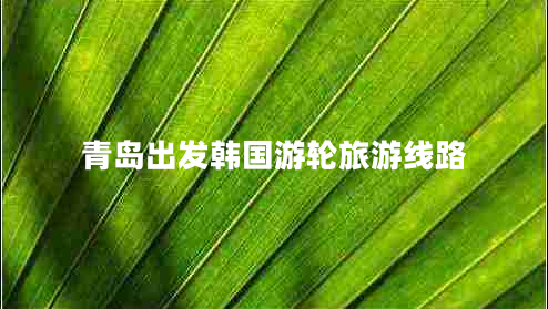 青島出發(fā)韓國(guó)游輪旅游線路