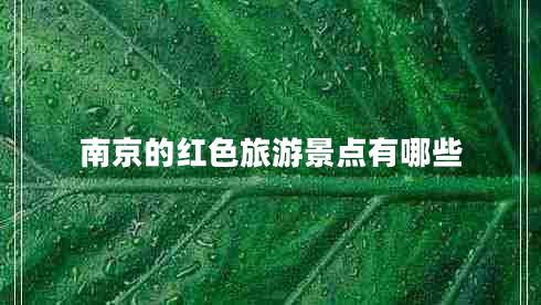 南京的紅色旅游景點(diǎn)有哪些