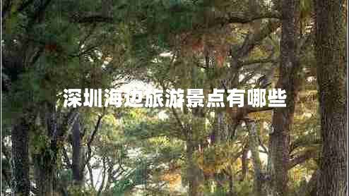 深圳海邊旅游景點(diǎn)有哪些