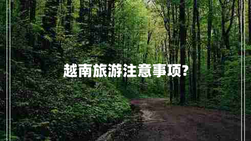 越南旅游注意事項(xiàng)?