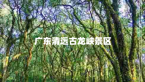 廣東清遠古龍峽景區(qū)