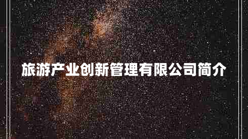 旅游產(chǎn)業(yè)創(chuàng)新管理有限公司簡介