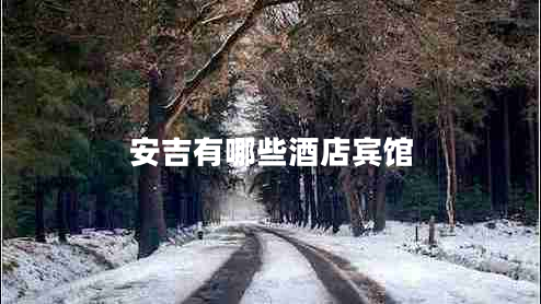 安吉有哪些酒店賓館