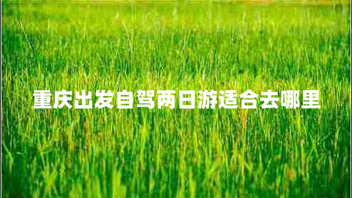 重慶出發(fā)自駕兩日游適合去哪里