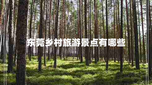 東莞鄉(xiāng)村旅游景點(diǎn)有哪些