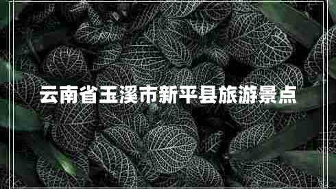 云南省玉溪市新平縣旅游景點