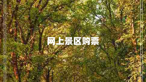 網(wǎng)上景區(qū)購票