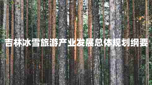 吉林冰雪旅游產(chǎn)業(yè)發(fā)展總體規(guī)劃綱要