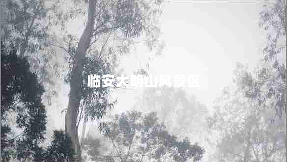 臨安大明山風(fēng)景區(qū)