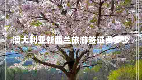 澳大利亞新西蘭旅游簽證費多少