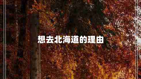 想去北海道的理由 想去北海道的理由