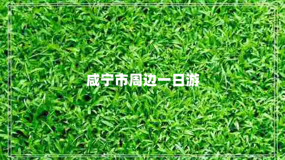 咸寧市周邊一日游