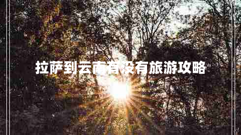 拉薩到云南有沒有旅游攻略