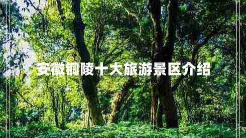 安徽銅陵十大旅游景區(qū)介紹