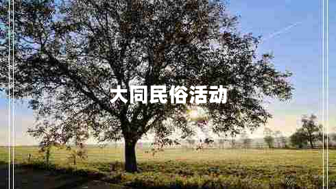 大同民俗活動
