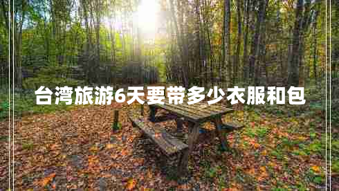 臺灣旅游6天要帶多少衣服和包