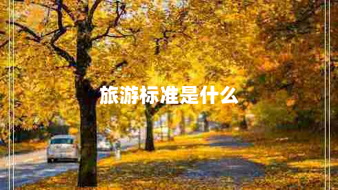 旅游標(biāo)準(zhǔn)是什么
