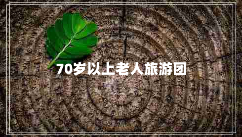 70歲以上老人旅游團(tuán)