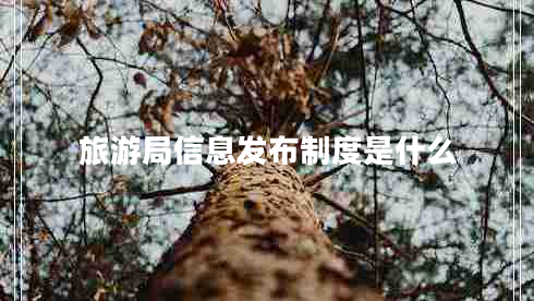 旅游局信息發(fā)布制度是什么