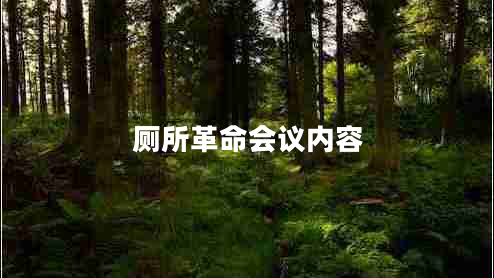 廁所革命會(huì)議內(nèi)容