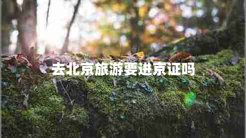 去北京旅游要進(jìn)京證嗎