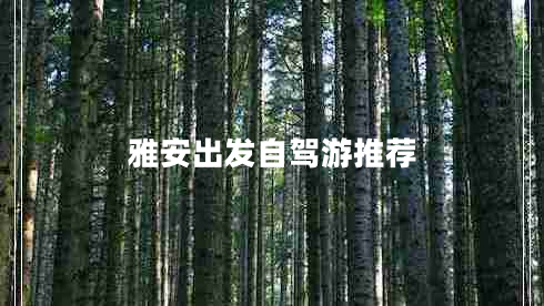 雅安出發(fā)自駕游推薦