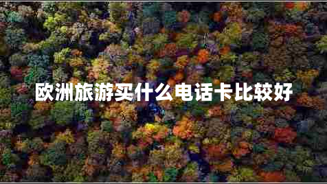 歐洲旅游買什么電話卡比較好