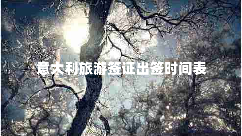 意大利旅游簽證出簽時間表 意大利旅游簽證出簽時間表