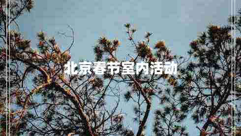 北京春節(jié)室內(nèi)活動