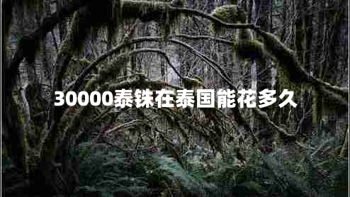 30000泰銖在泰國(guó)能花多久