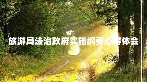 旅游局法治政府實(shí)施綱要心得體會(huì)