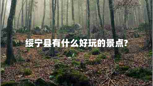 綏寧縣有什么好玩的景點?