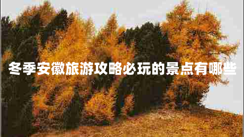 冬季安徽旅游攻略必玩的景點有哪些