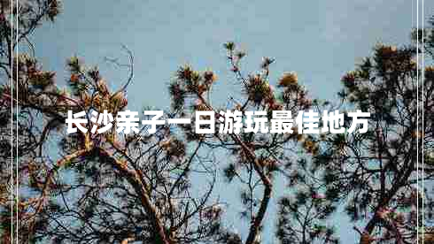 長(zhǎng)沙親子一日游玩最佳地方