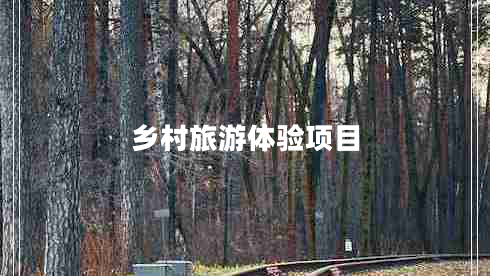 鄉(xiāng)村旅游體驗項目