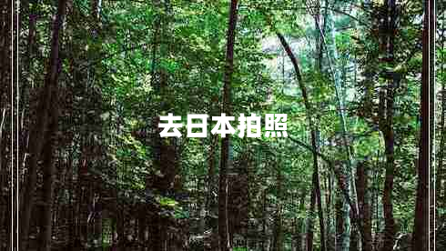 去日本拍照