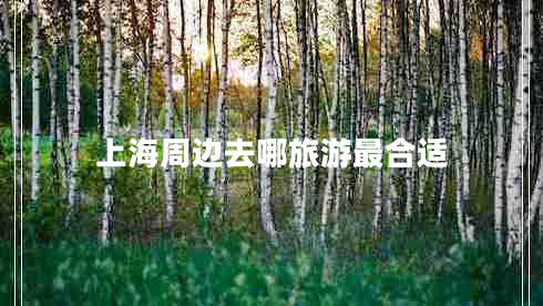 上海周邊去哪旅游最合適