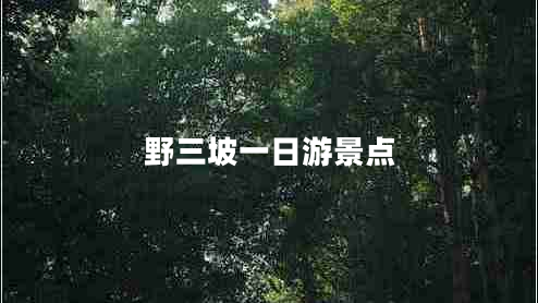 野三坡一日游景點