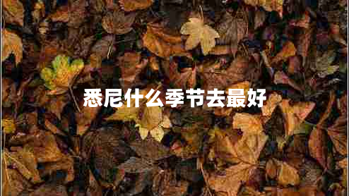 悉尼什么季節(jié)去最好