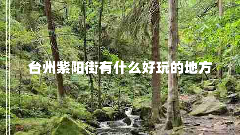 臺州紫陽街有什么好玩的地方