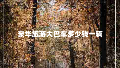豪華旅游大巴車多少錢一輛
