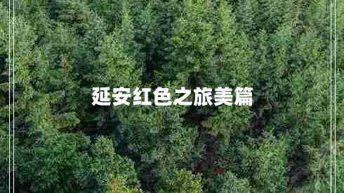 延安紅色之旅美篇