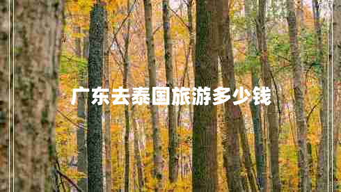 廣東去泰國旅游多少錢