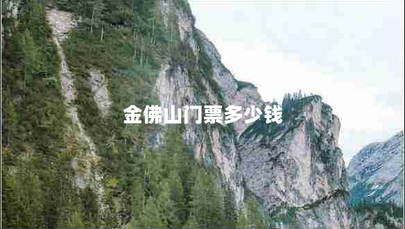 金佛山門票多少錢 金佛山門票多少錢