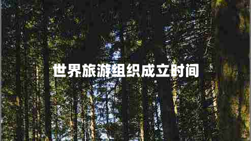 世界旅游組織成立時(shí)間 世界旅游組織成立時(shí)間