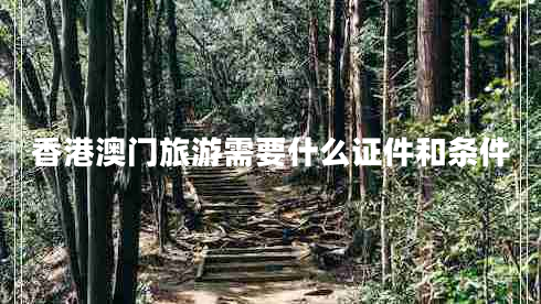 香港澳門旅游需要什么證件和條件