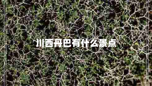 川西丹巴有什么景點